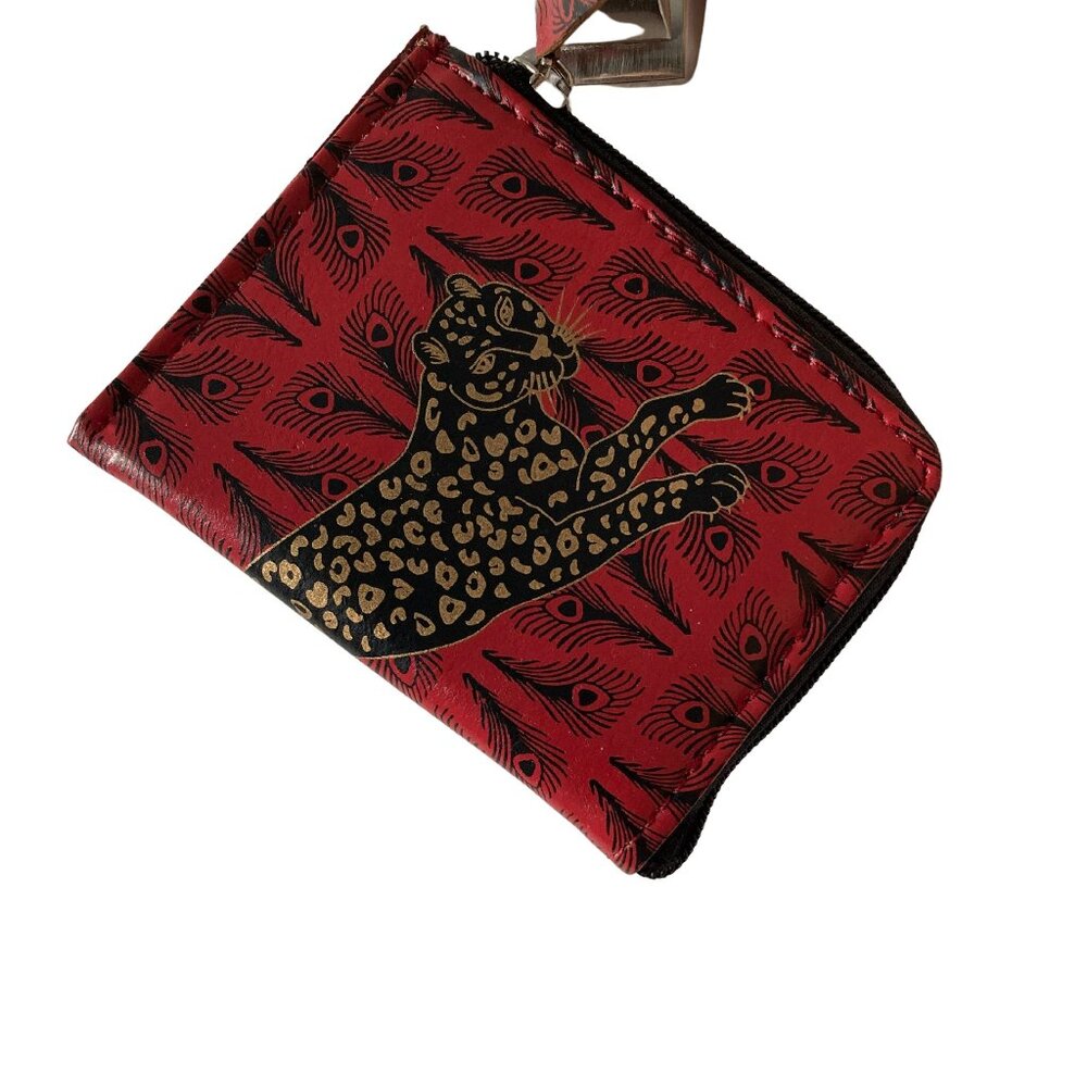 Carolyn Donnelly Recycled Leather Tiger Coin Purse